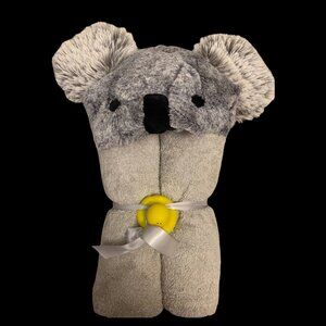 Adorable Koala Grey Hooded Towel for Baby, Toddler, Kids